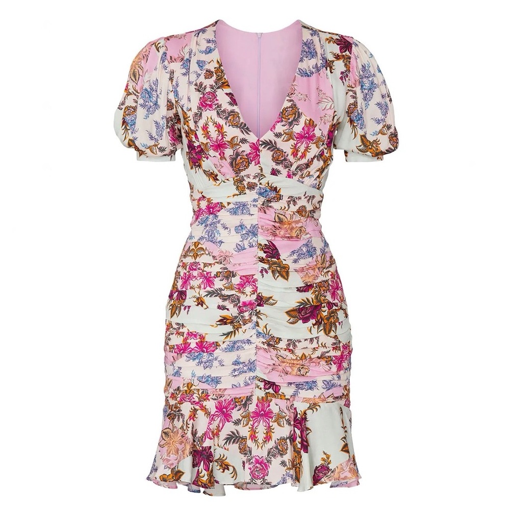 Adelyn Rae Floral Ruched Mini Dress - Picture 2 of 2